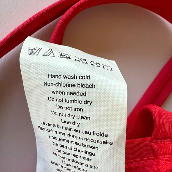 La Blanca Island Goddess Multi-Strap Cross Back One Piece Swimsuit in Cherry Red - Picture 8 of 13